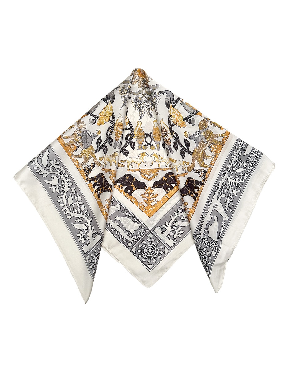 Mascada Twist Side con estampado abstracto para mujer