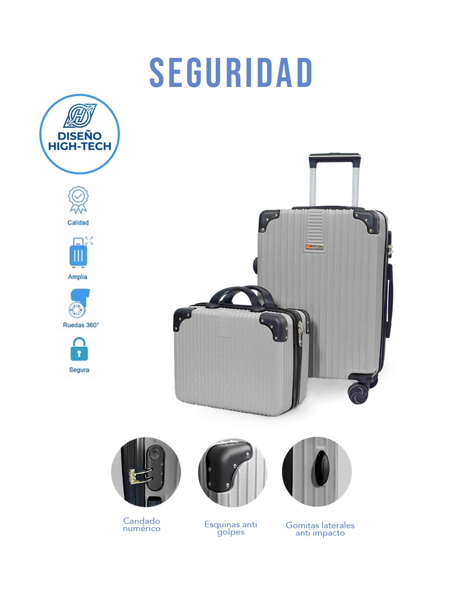 Set maletas de viaje Clear Shop
