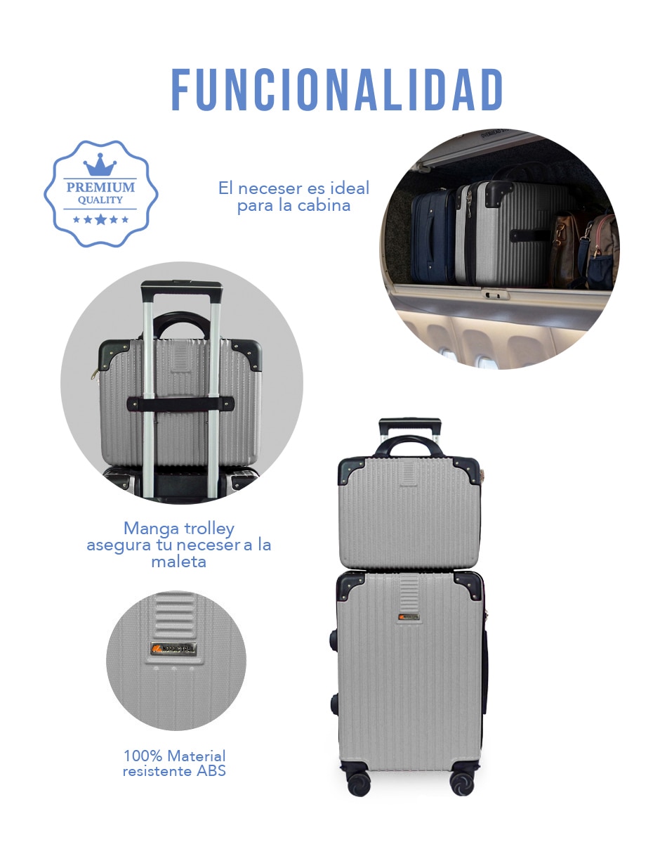 Set maletas de viaje Clear Shop