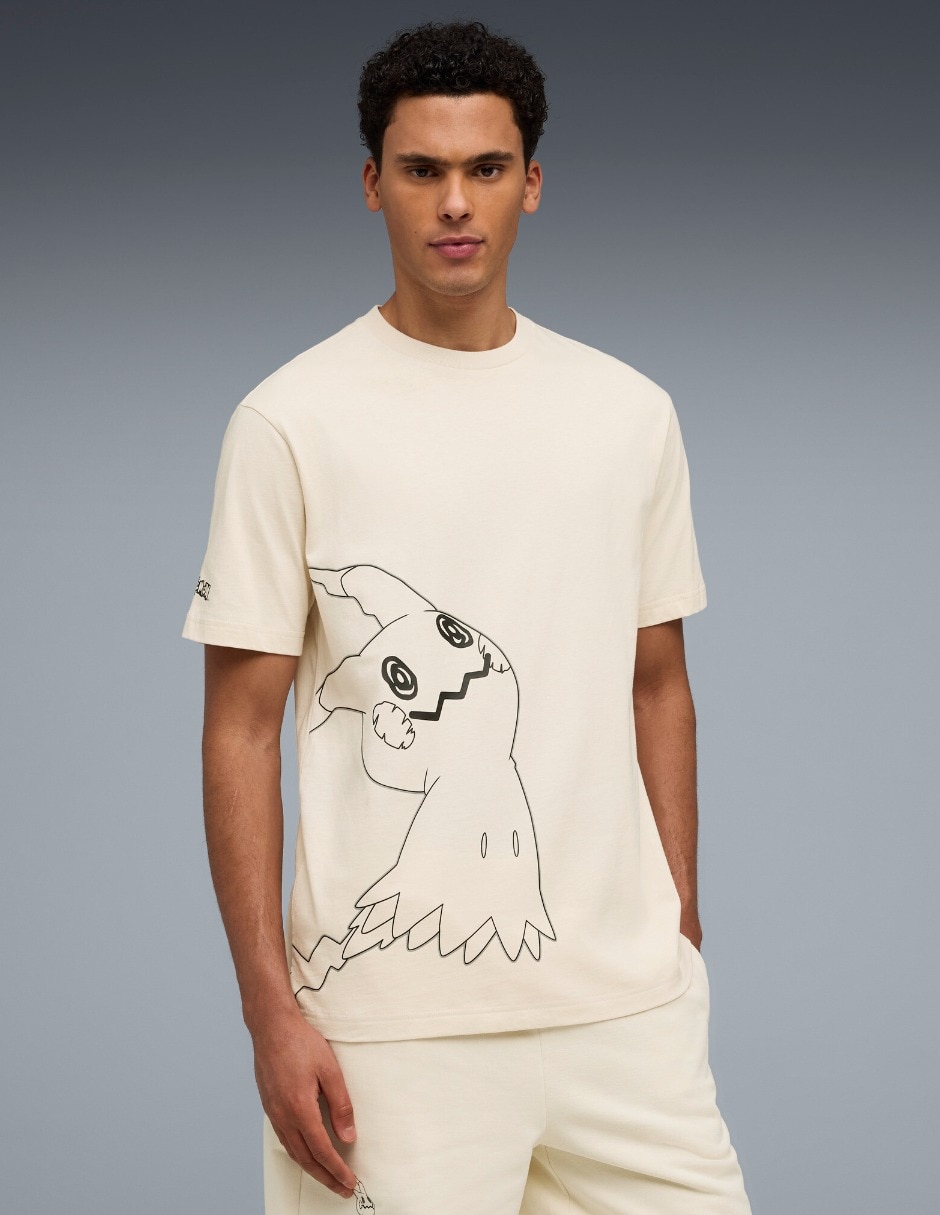 Playera X Pokemon Relaxed Graphic Tee manga corta para hombre Playera X Pokemon Relaxed Graphic Tee manga corta para hombre