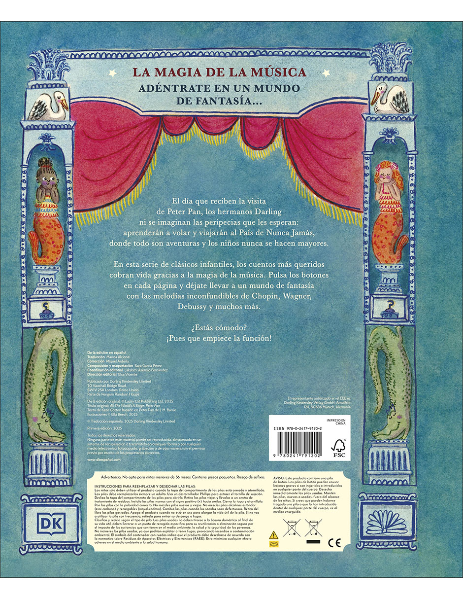 Libro La Magia de la Música: Peter Pan de J.M. Barrie Libro La Magia de la Música: Peter Pan de J.M. Barrie