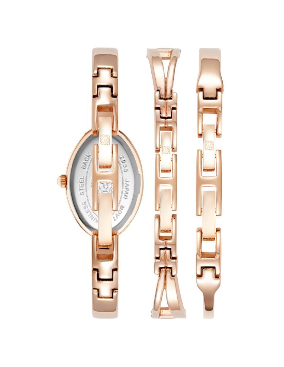 Box Set Anne Klein Rose Gold para mujer AK5470RGST