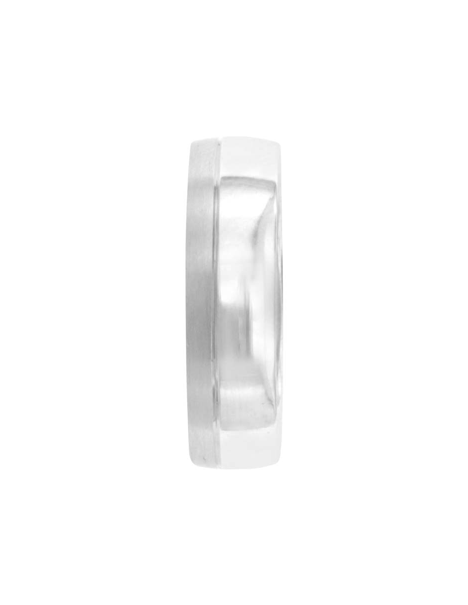 Argolla de oro blanco 14 k Essenza Georgina diamante 3